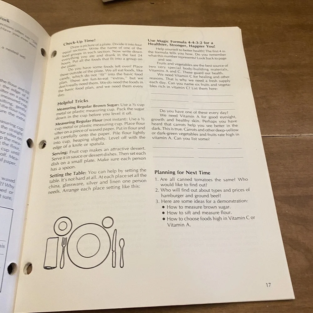 Oklahoma 4H Cookbook Tricks For Treats Food and Nutrition Members Guide 1